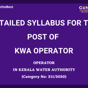 KWA OPERATOR SYLLABUS