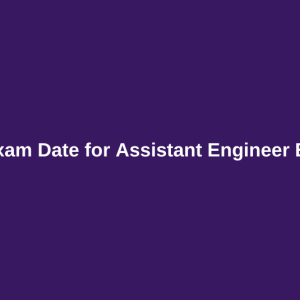 KDRB Exam Date for Assistant Engineer Electrical on 24.04.2022