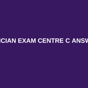 ELECTRICIAN EXAM PROVISIONAL ANSWER KEY