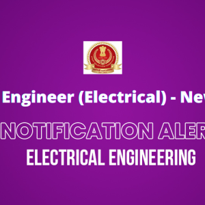 SSC Junior Engineer (Electrical) – New Syllabus