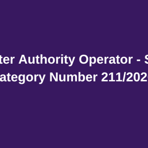 Kerala Water Authority Operator – Short List – Category Number 211/2020