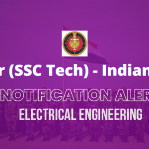 Officer (SSC Tech) – Indian Army